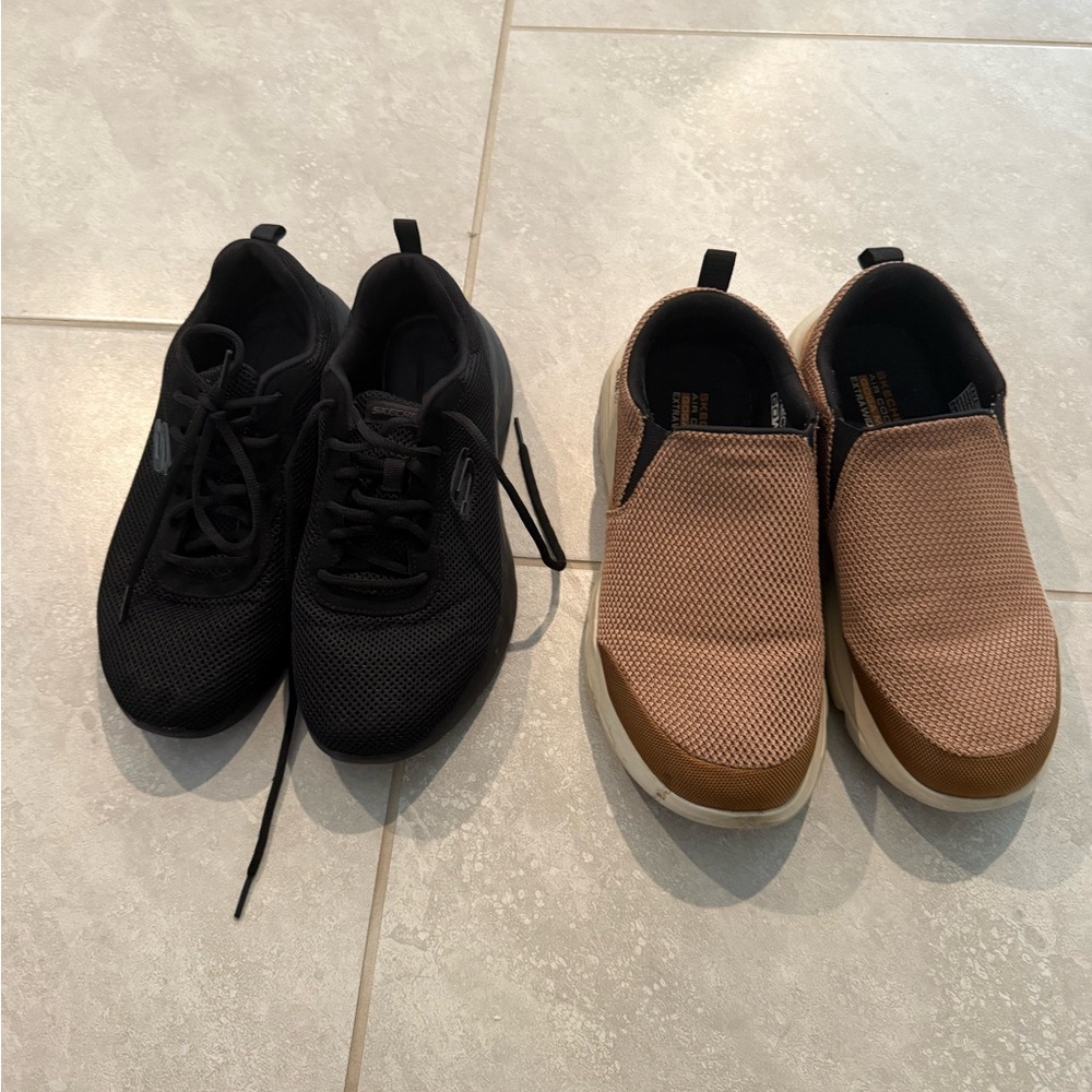 Skechers Black and Brown Sneakers